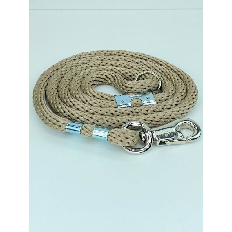 EXCLUSIVE CHROME BULL ROPE LEAD 180CM/16MM