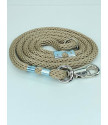 EXCLUSIVE CHROME BULL ROPE LEAD 180CM/16MM