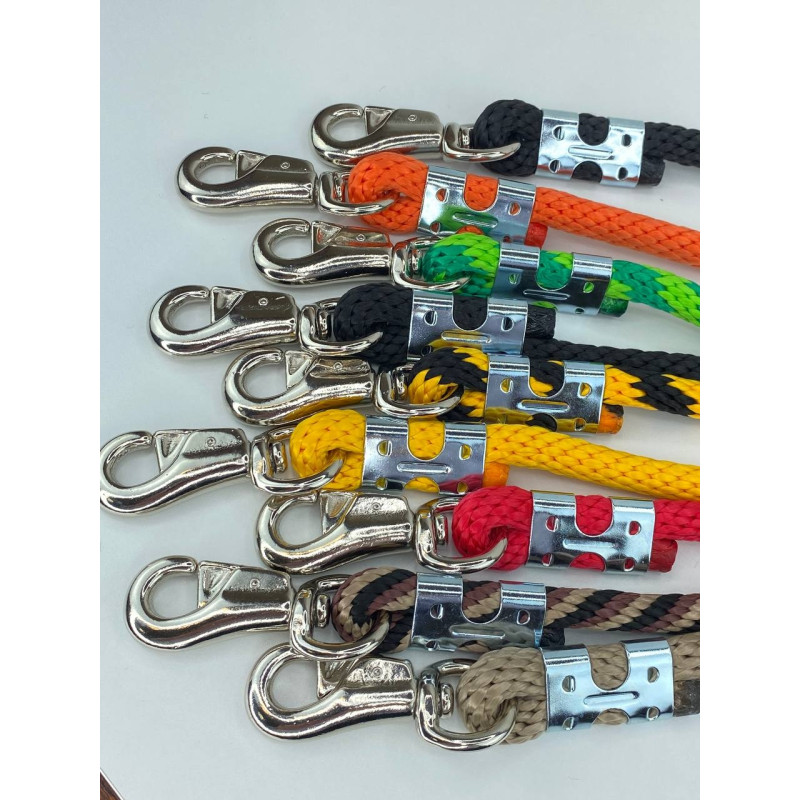 EXCLUSIVE CHROME BULL ROPE LEAD 180CM/16MM