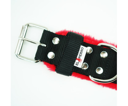 Obroża z futrem FUR COMFORT 5 cm