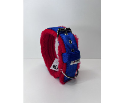 Obroża z futrem FUR COMFORT 4 cm