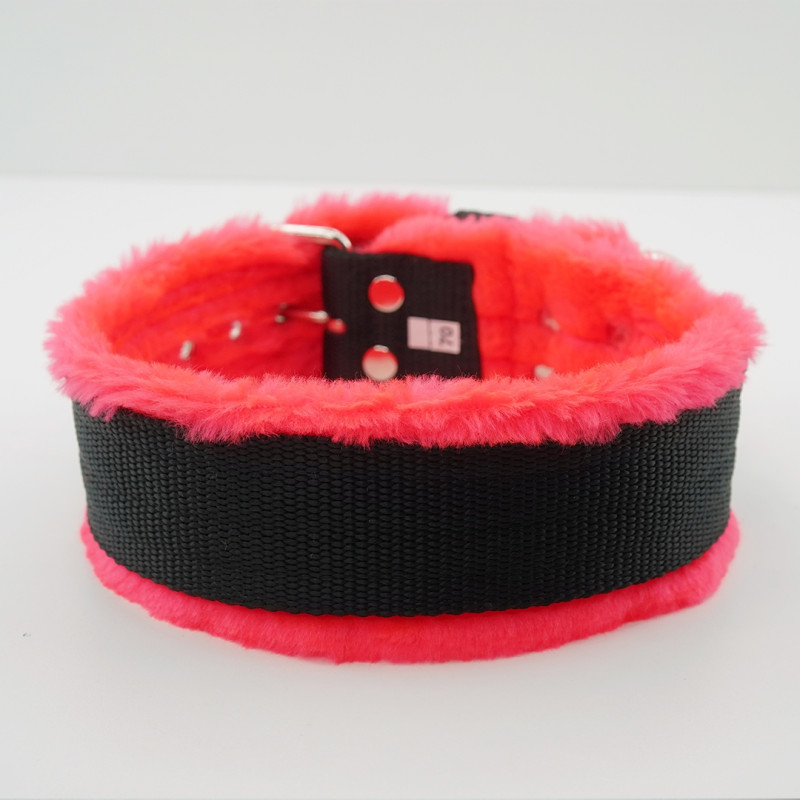 Obroża z futrem FUR COMFORT 5 cm