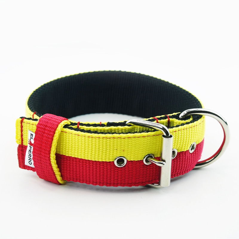 Obroża JUICY TRIPLE KENNEL Double Color  4 cm