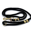 Whip/leash EXCLUSIVE BRASS SHORT ROPE 80 cm/16 mm