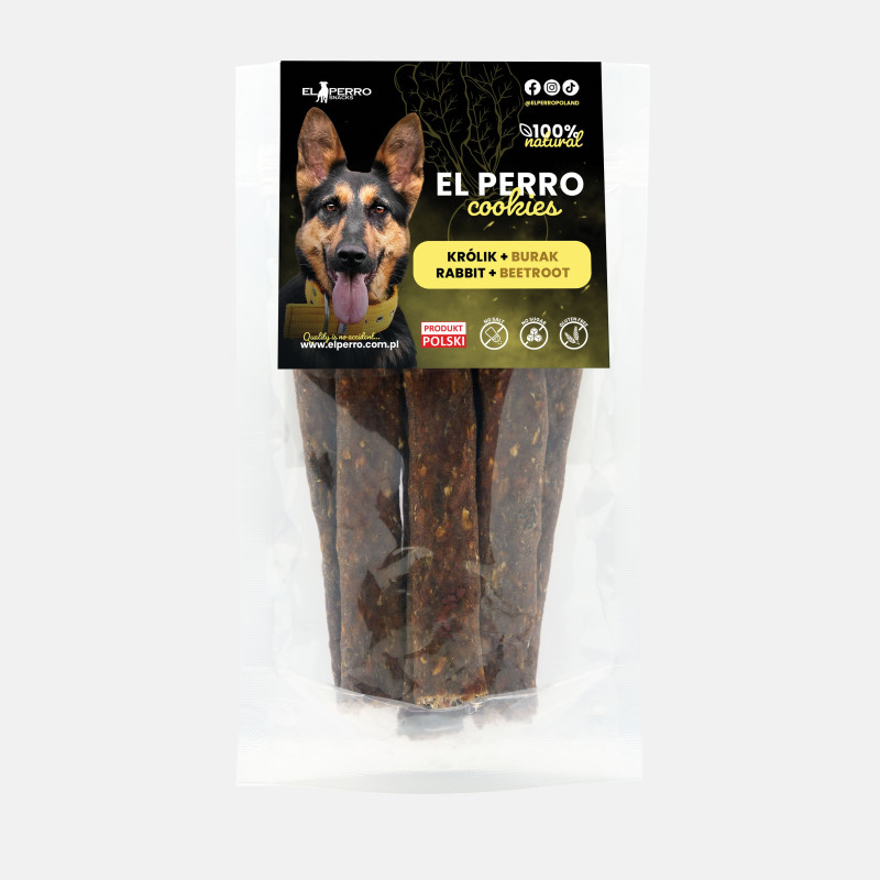 EL PERRO Cookies -  RABBIT + BEETROOT