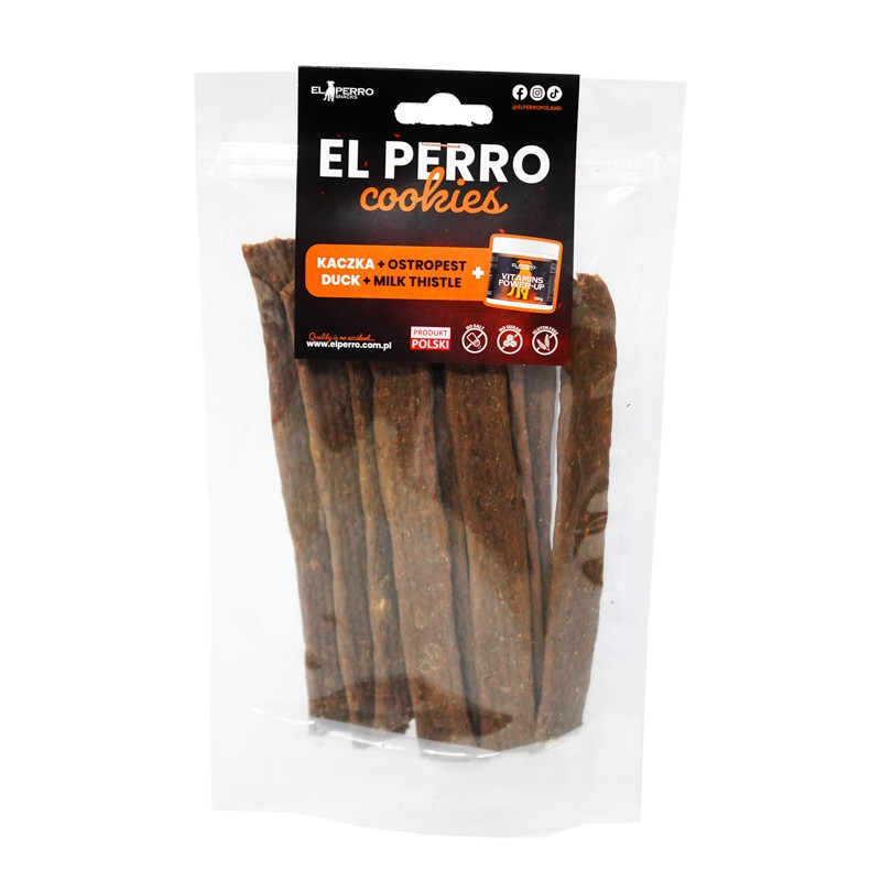 EL PERRO Cookies - KACZKA + OSTROPEST+ Vitamins POWER- UP