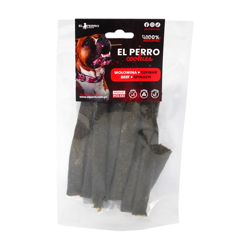 EL PERRO Cookies - WOŁOWINA + SZPINAK