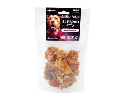EL PERRRO Jerky  TURKEY MEDIUM BITES