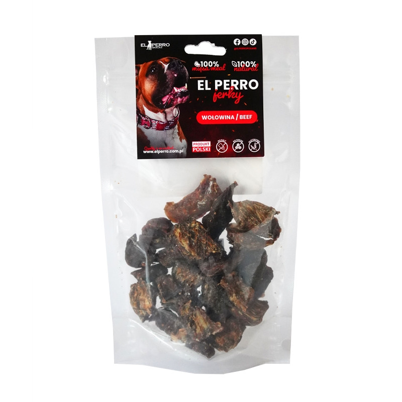EL PERRRO Jerky  WOŁOWINA KAWAŁKI