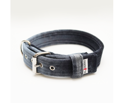 Obroża z półkolem KENNEL GLAMOUR Glossy 4 cm