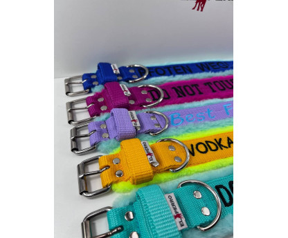 Obroża z futrem FUR COMFORT 4 cm