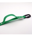 Leash with 2 handle TWIST LOCK  RUBBER  2,5 cm