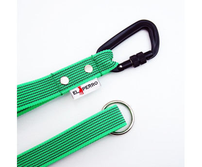 Leash with 2 handle TWIST LOCK  RUBBER  2,5 cm