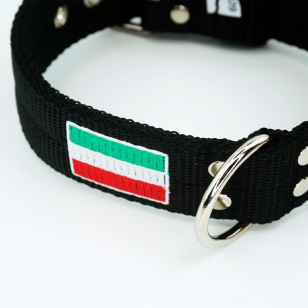 DOUBLE FLAG COLLAR 4CM