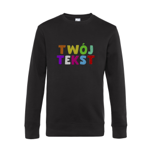 Crewneck Twój Tekst - Haft 3D