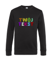 Crewneck Twój Tekst - Haft 3D