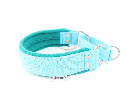 Obroża półzaciskowa podszyta polarem JUICY FLEECE COMFORT HALF CHOKE 4 cm
