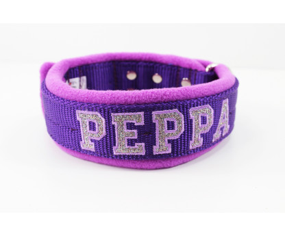 Collar Glitter Fleece Kennel 5 cm
