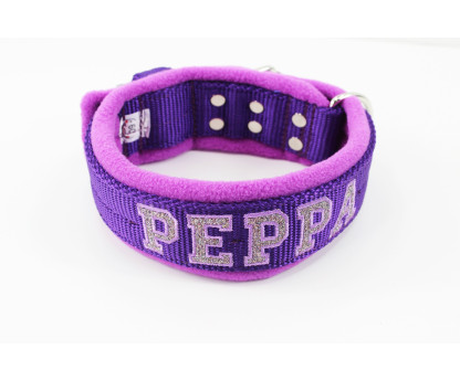 Collar Glitter Fleece Kennel 4 cm