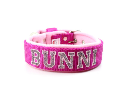 Obroża Glitter Fleece 4 cm