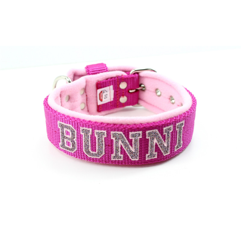 Collar Glitter Fleece 4 cm