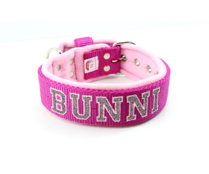 Collar Glitter Fleece 4 cm