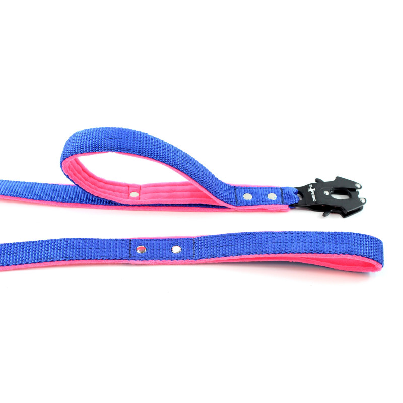 Smycz EXTRA FLEECE COMFORT EXTREME z dwiema rączkami  2,5 cm