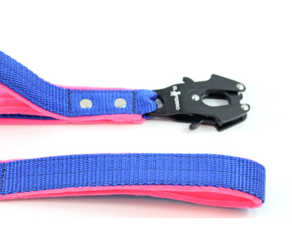 Smycz EXTRA FLEECE COMFORT EXTREME z dwiema rączkami  2,5 cm