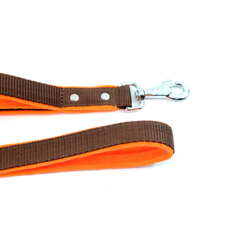 Smycz EXTRA FLEECE COMFORT z dwiema rączkami 2,5 cm