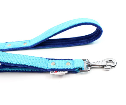 Smycz EXTRA FLEECE COMFORT z dwiema rączkami 2,5 cm