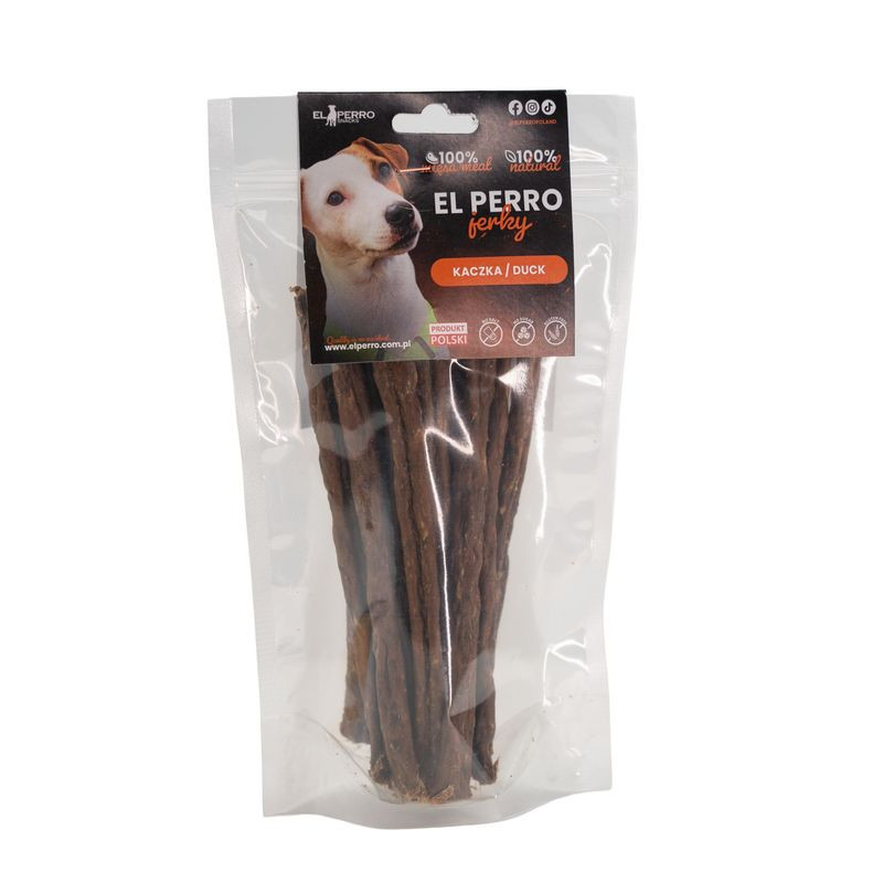EL PERRO Jerky Kaczka KABANOSKI 80g