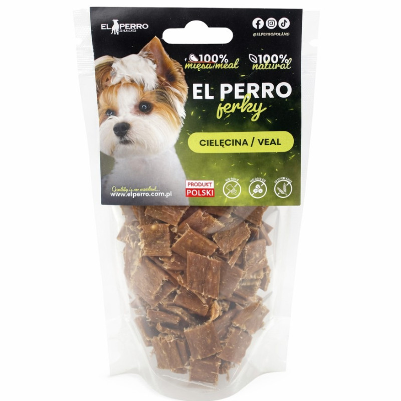 EL PERRO Jerky CIELĘCINA TRESERKI