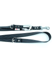Smycz GUMOWANA TWIST LOCK PRZEPINANA 2,5 CM/125-250 cm