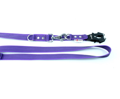 Smycz GUMOWANA EXTREME PRZEPINANA 2,5 cm/ 125-250cm