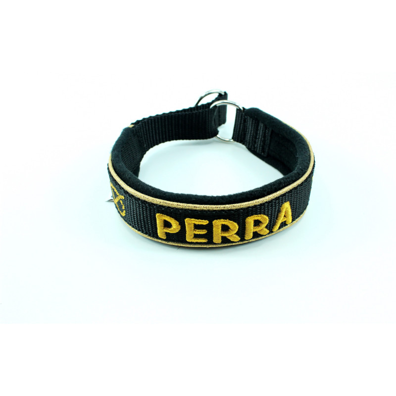 Obroża Martingale 3 cm z Polarem dla Staffików