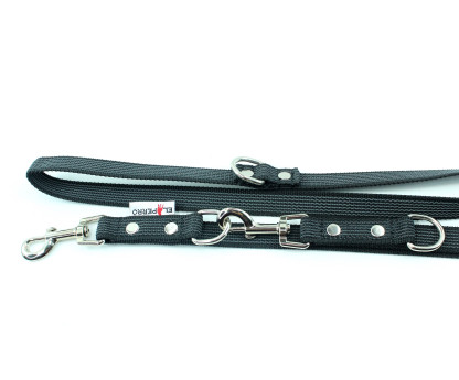 Rubberized Adjustable Dog Leash 2 cm – 125/250 cm