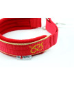 Obroża Martingale Gold 3 cm z Polarem dla Staffików